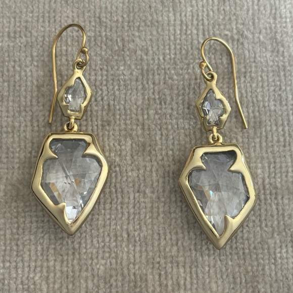 ALEXIS BITTAR • Miss Havisham Rare CZ Double Drop Celestial Pear Earrings - Picture 2 of 4